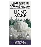 Ежовик гребенчатый, поддержка памяти и нервов, Lion's Mane Fungi Perfecti, 120 капсул