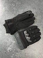 Тактичні зимові рукавиці чорні. хорошее качество