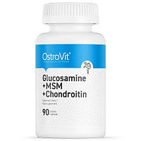 Для суглобів та зв'язок OstroVit Glucosamine MSM Chondroitin (90 таблеток.)