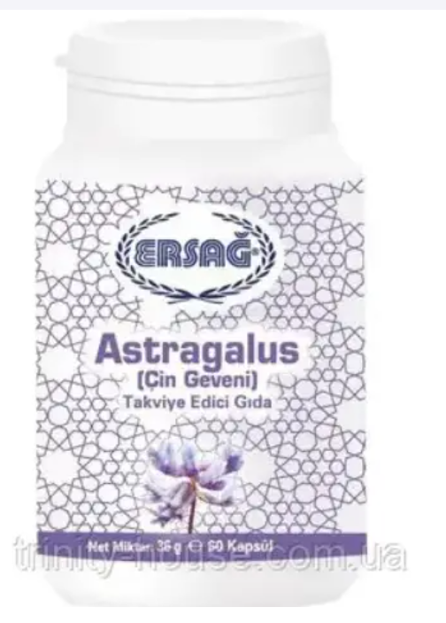 Вітаміни для організму та імунітету Астрагал Ersag харчова добавка в капсулах, фото 1