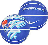 Мяч баскетбольный Nike Everyday Playground 8P GRAPHIC DEFLATED GRAPHIC синий размер 5