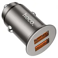 Автомобильный адаптер для телефона Hoco NZ1 Developer 36W Gray (2 USB) + Cable Micro USB