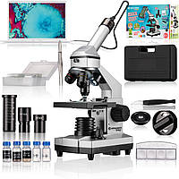 Мікроскоп Bresser Junior 40x-1024x USB Camera з кейсом для дослідів і біології