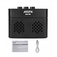 Комбоусилитель для электрогитары гитары Aroma AMP AG05 Black 5Вт