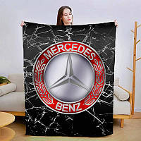Плед плюшевый с 3D изображением, Mercedes-Benz RED 2963_A 13446 160х200 см, Fashion, FD-13446