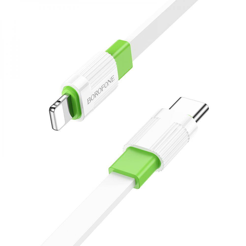Кабель USB Borofone BX89 PD20W Union Type-C to Lightning Цвет Бело-зеленый - фото 2 - id-p2013360606