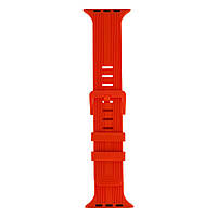 Ремешок для Apple Watch Band Silicone Shine 42/44/45/49 mm Цвет Orange Red