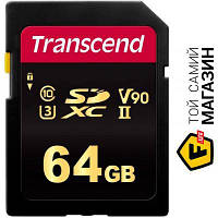 Картка пам'яті Transcend SDXC 64 GB Class 10 UHS-II U3 V90 700S (TS64GSDC700S)