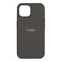 Чехол для iPhone 15 Silicone Case Full Size AA Цвет 15 Dark grey