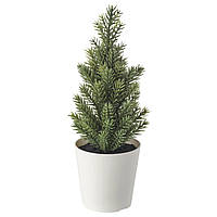 Искусственное растение и кашпо ВИНТЕРФИНТ Рождественская елка зеленый, 6 см, 005.529.25