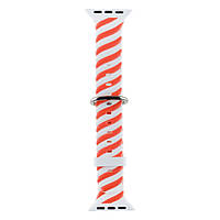 Ремешок Colour Bar для Apple Watch 38/40/41 mm Цвет 3, Бело-Красный