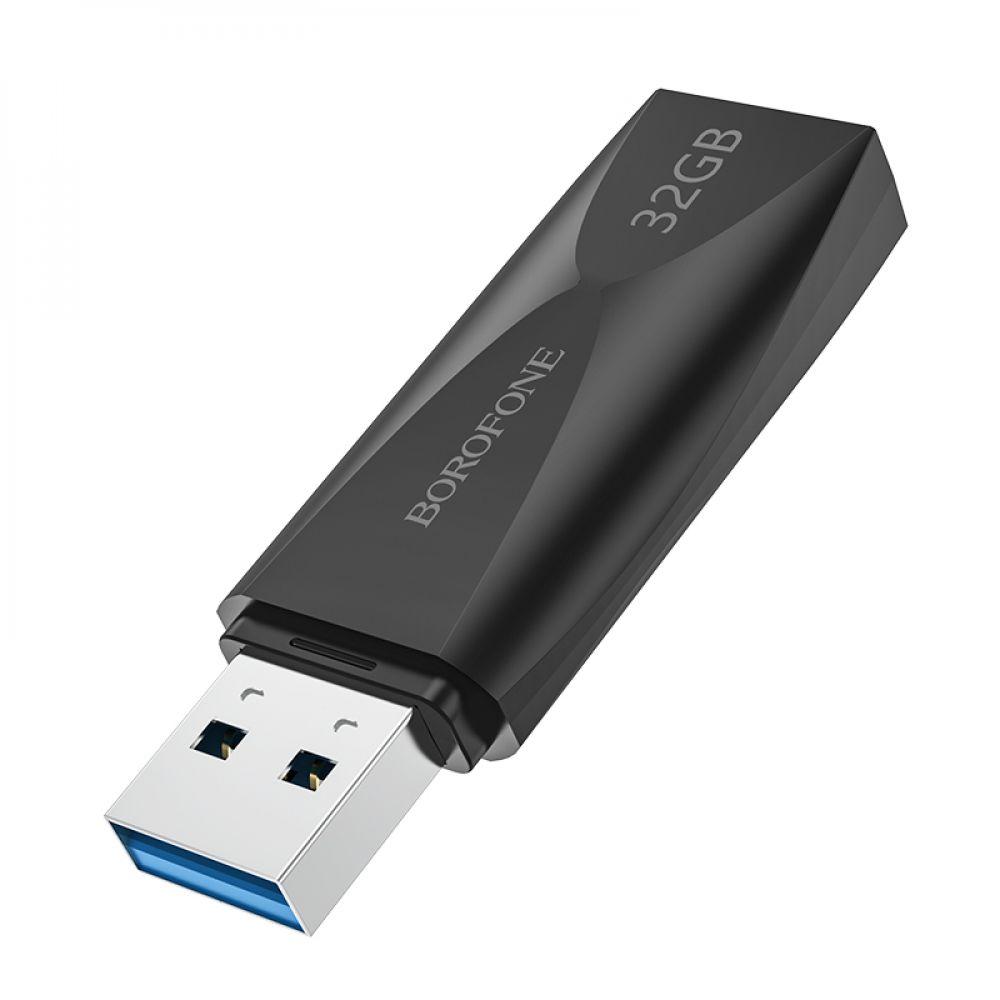 Накопитель USB Flash Drive Borofone BUD4 USB3.0 32GB Цвет Чёрный - фото 2 - id-p2013360736