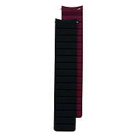 Ремінець для годинника Silicone Link Magnetic 22 mm Колір Black-Bordo