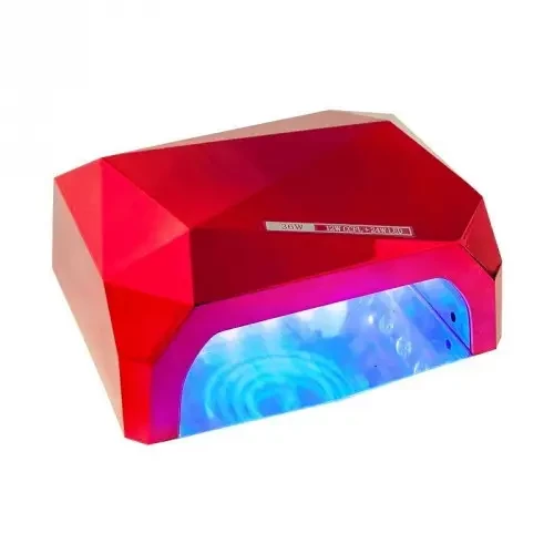 УФ лампа для манікюру 36 Вт CCFL+LED UV D-058 червона