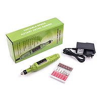 Фрезер-ручка для аппаратного маникюра и педикюра HC-338 Зеленая LF227
