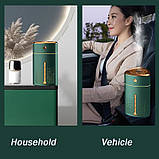 Зволожувач повітря Fog Humidifier 8496 біло-золотий, Настільний дифузер, фото 4