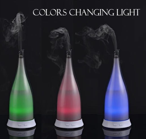 Зволожувач повітря glass, Аромодифузор з підсвіткою, Іонізатор повітря, Настільний зволожувач, Аромодифузор з підсвіткою