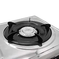 Газова Плита Steel Domotec MS 6606 (Настільна 2 конфорки), Переносна Пічка, фото 4