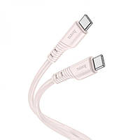 Кабель USB Hoco X97 Crystal color 60W Silicone Type C to Type C Колір Рожевий