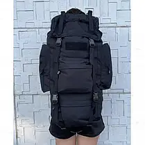 Рюкзак Тактичний A21 Black 70L, Похідна велика сумка, Військовий рюкзак, Тактичний A21 Black 70L, фото 4