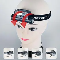 Налобний Ліхтар BL 123 COB + USB Charge, Ліхтарик на голову світлодіодний стрічковий, фото 5