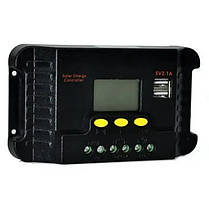 Контролер заряду від сонячної батареї CP-410A 10A, Пристрій для зарядки сонячних панелей, фото 4
