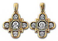 Православный крест Господь Вседержитель Казанская икона Божией Матери и восемь святых