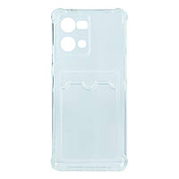 Чехол Pocket Card Transparent case для Oppo Reno 7 4G Цвет Transparent