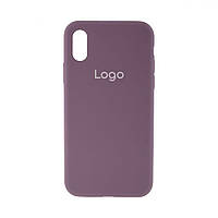 Чехол для iPhone X для iPhone Xs Silicone Case Full Size AA Цвет 68 Blackcurrant