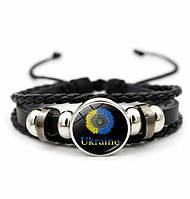 Патриотический плетеный браслет Zhejiang с символикой Украины 17