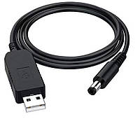Кабель USB to DC для роутера с 5v на 9v 0.6A 5.5 х 2.1 mm Цвет Черный