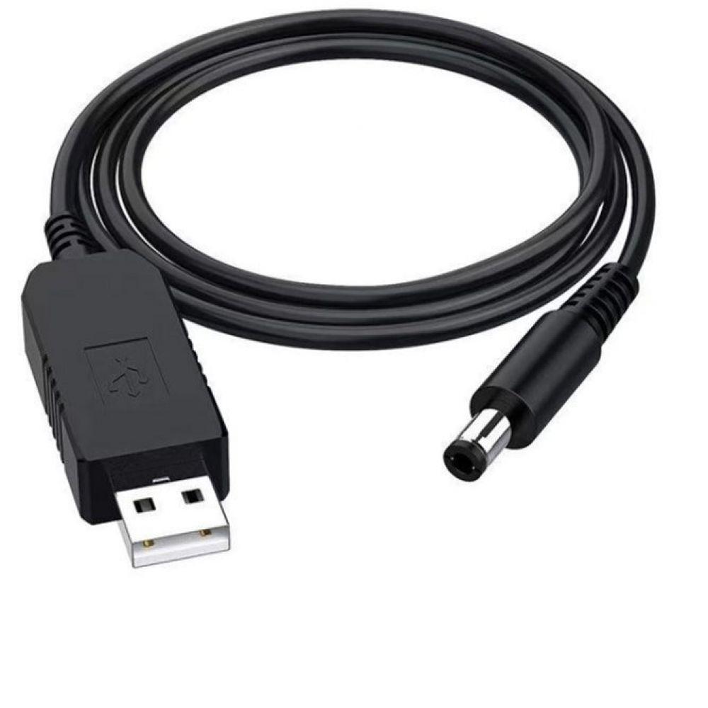 Кабель USB to DC для роутера с 5v на 9v 0.6A 5.5 х 2.1 mm Цвет Черный - фото 1 - id-p2013361185