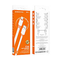 Кабель USB Borofone BX89 Union Lightning 2.4A Цвет Бело-оранжевый