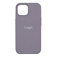 Чехол для iPhone 14 Silicone Case Full Size AA Цвет 28 Lavender grey