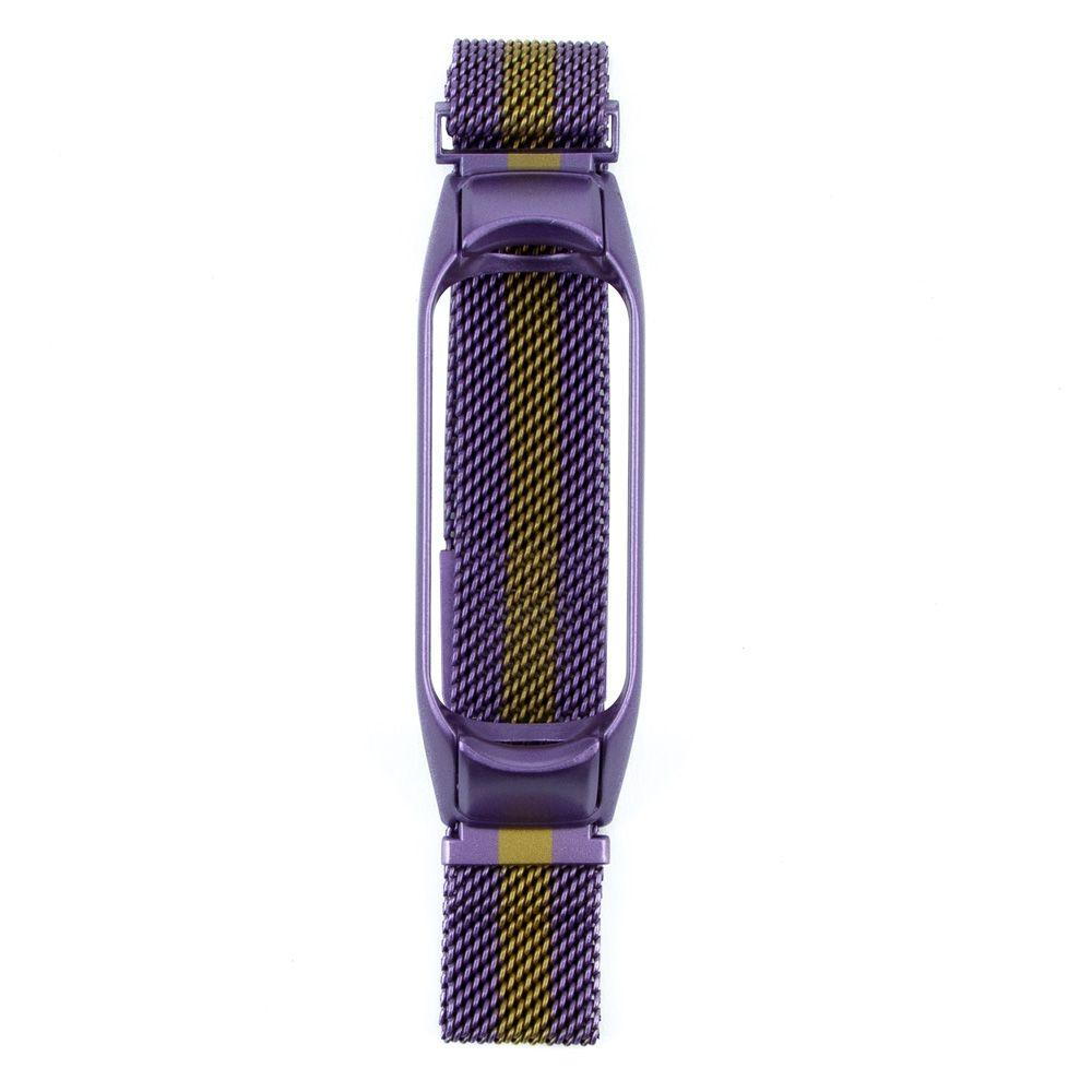 Ремешок для Xiaomi Mi Band 3 / 4 Milanese Loop Color Цвет Розово-Малиновый - фото 4 - id-p2013364325