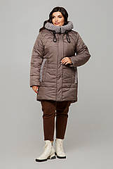 Куртка зимова жіноча Барселона шоколад 52