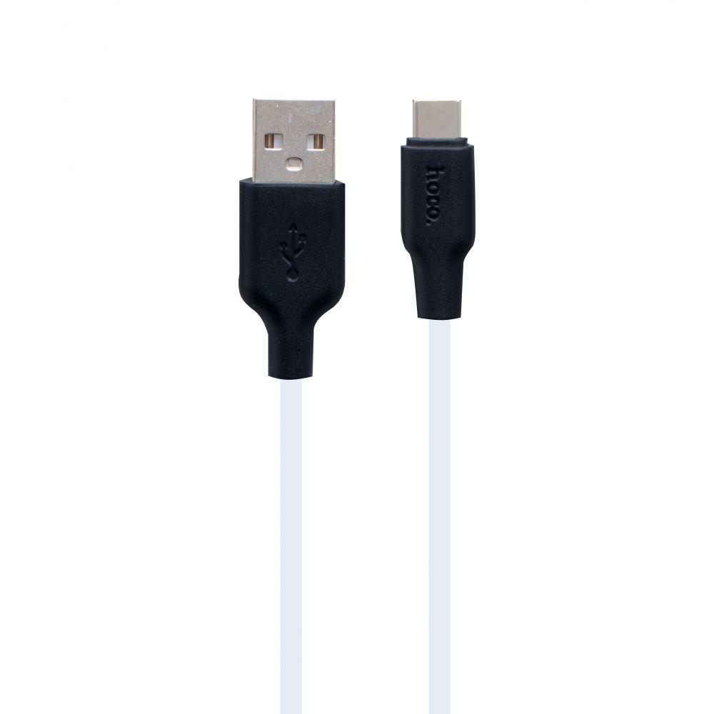 Кабель USB Hoco X21 Plus Silicone Type-C Цвет Чёрно-Белый - фото 2 - id-p2013362040