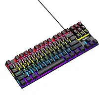 Игровая Механическая Клавиатура SKYLION K87 с Подсветкой Клавиш RGB (Белая) Черный