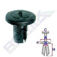 Клипса (держатель распорный) Romix C40976 RENAULT Clio Espace Scenic Laguna Megane