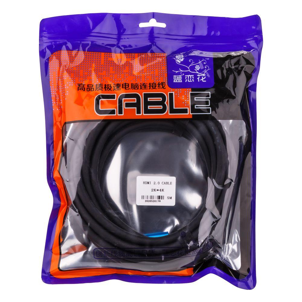 Кабель Cable HDMI- HDMI 2.0V 5m 4K Цвет Чёрный - фото 2 - id-p2013367806