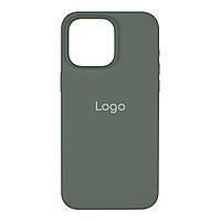Чехол для iPhone 14 Pro Max Silicone Case Full Size AA Цвет 55 Pine green