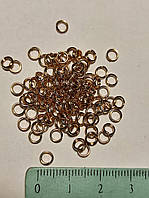 Кольцо двойное 6 мм (KC Gold) 10 шт