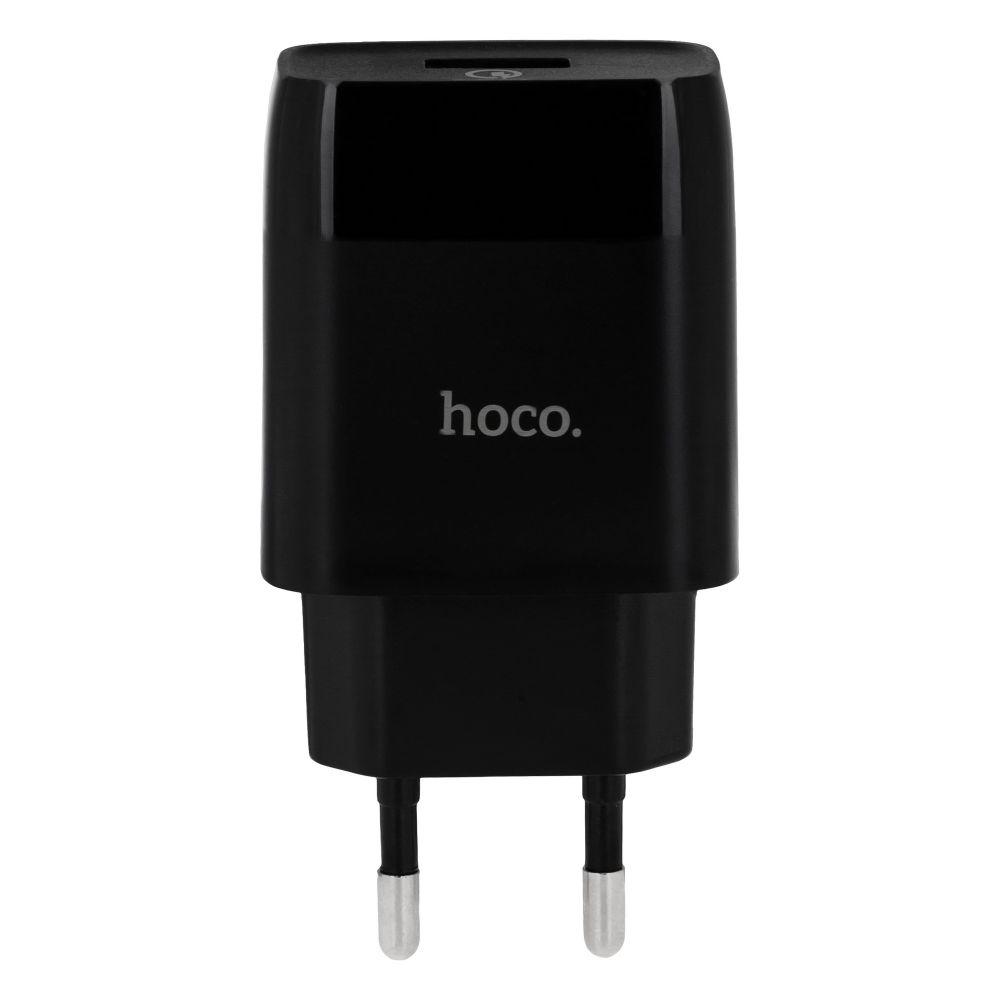 Сетевое Зарядное Устройство Hoco C72Q Glorious QC3.0 18W Цвет Черный - фото 2 - id-p2013383110