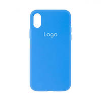Чехол Silicone Case Full Size (AA) для iPhone X/Xs Цвет 03.Royal blue