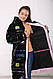 Зимова куртка — пальто для дівчинки «Аміна», розміри на зріст 140, 146, 152, 158 Відеоогляд!, фото 2