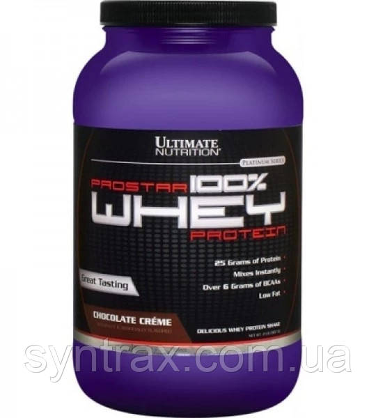 100% Prostar Whey Ultimate Nutrition 907 г protein протеїн сироватковий вей краще myprotein impact