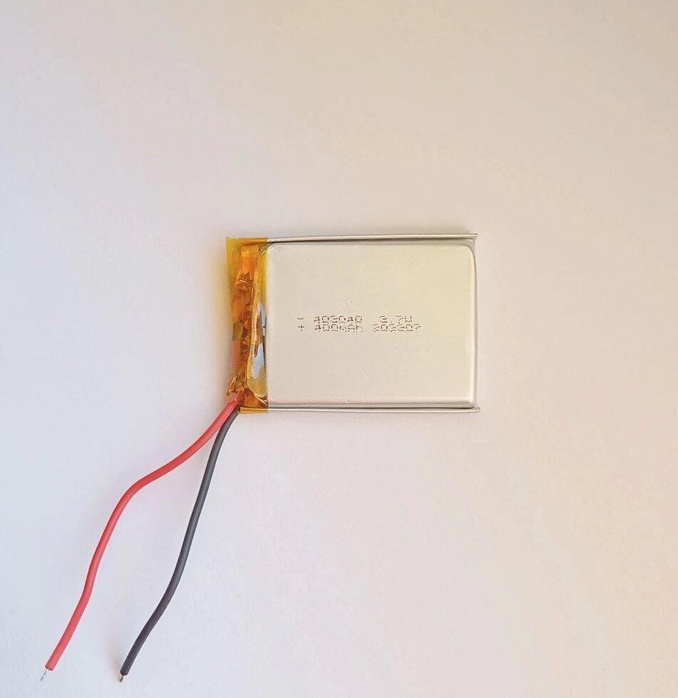 Акумулятор літій-полімерний 403040 3,7V 400 mAh (4*30*40 мм)