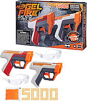 Набор Бластер Нерф 2 шт с пулями и очками NERF Pro Gelfire Hasbro F8087