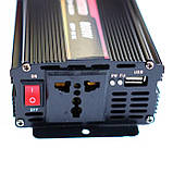 12V в 220V Автомобільний інвертор напруги UKC 800W з функцією заряджання акумулятора, фото 6