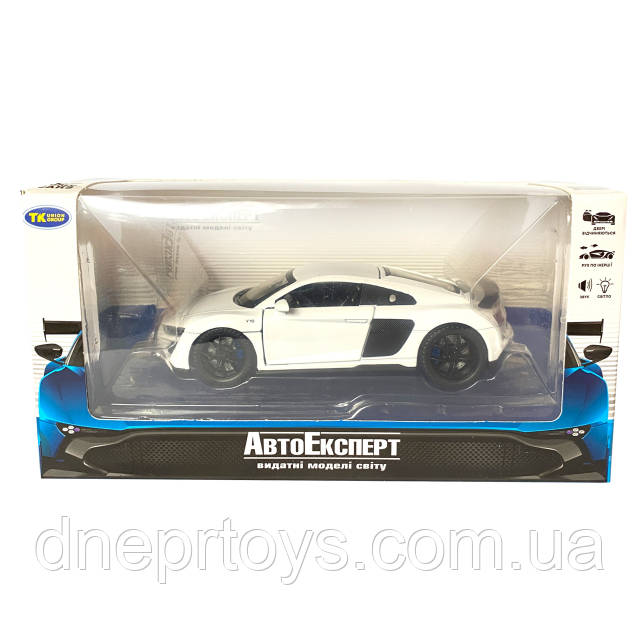Іграшкова машинка металева Audi R8 V10 performance, Ауді, біла